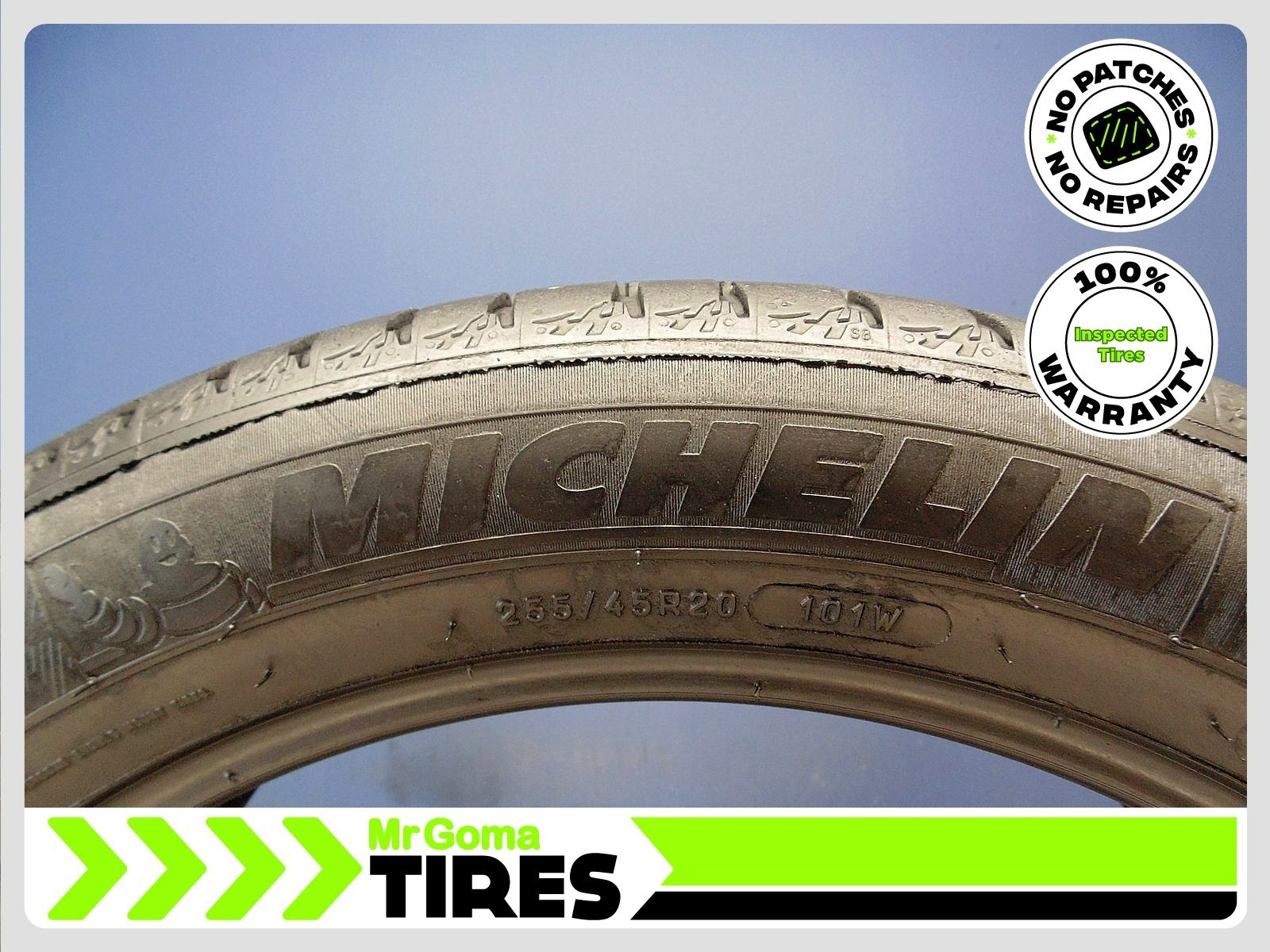 2 MICHELIN LATITUDE SPORT 3 AO GREEN X 255/45R20 USED TIRES 7.5/32 TREAD 101W