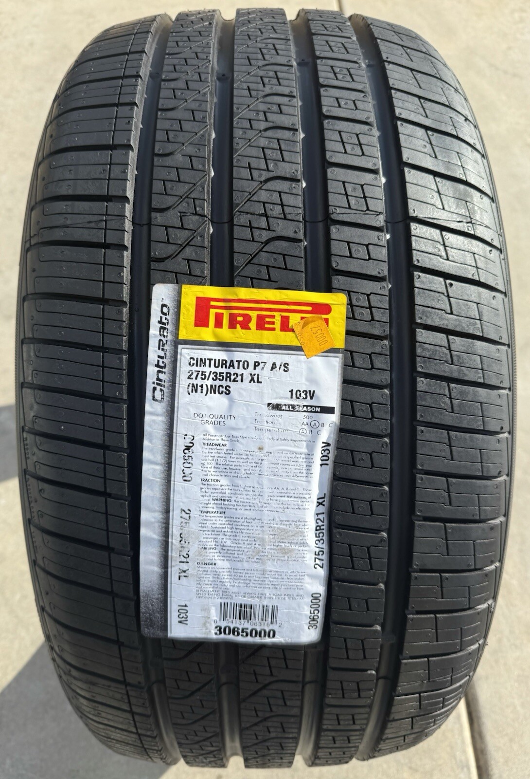 4X NEW Pirelli Cinturato P7 All Season N1 Porsche PNCS 2X 275/35R21 2X 315/30R21