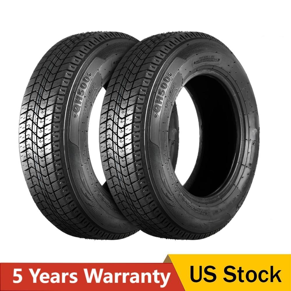 💎ST205/75D14 Trailer Tires 205 75 D14 Trailer Tires, Load Range C 6 PLY Set of