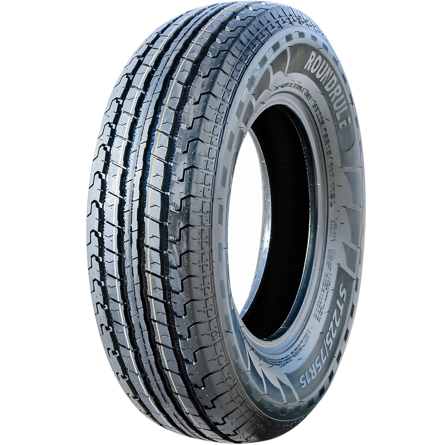 4 Tires Roundrule ST Hikee Semi Steel ST 225/75R15 Load E 10 Ply Trailer