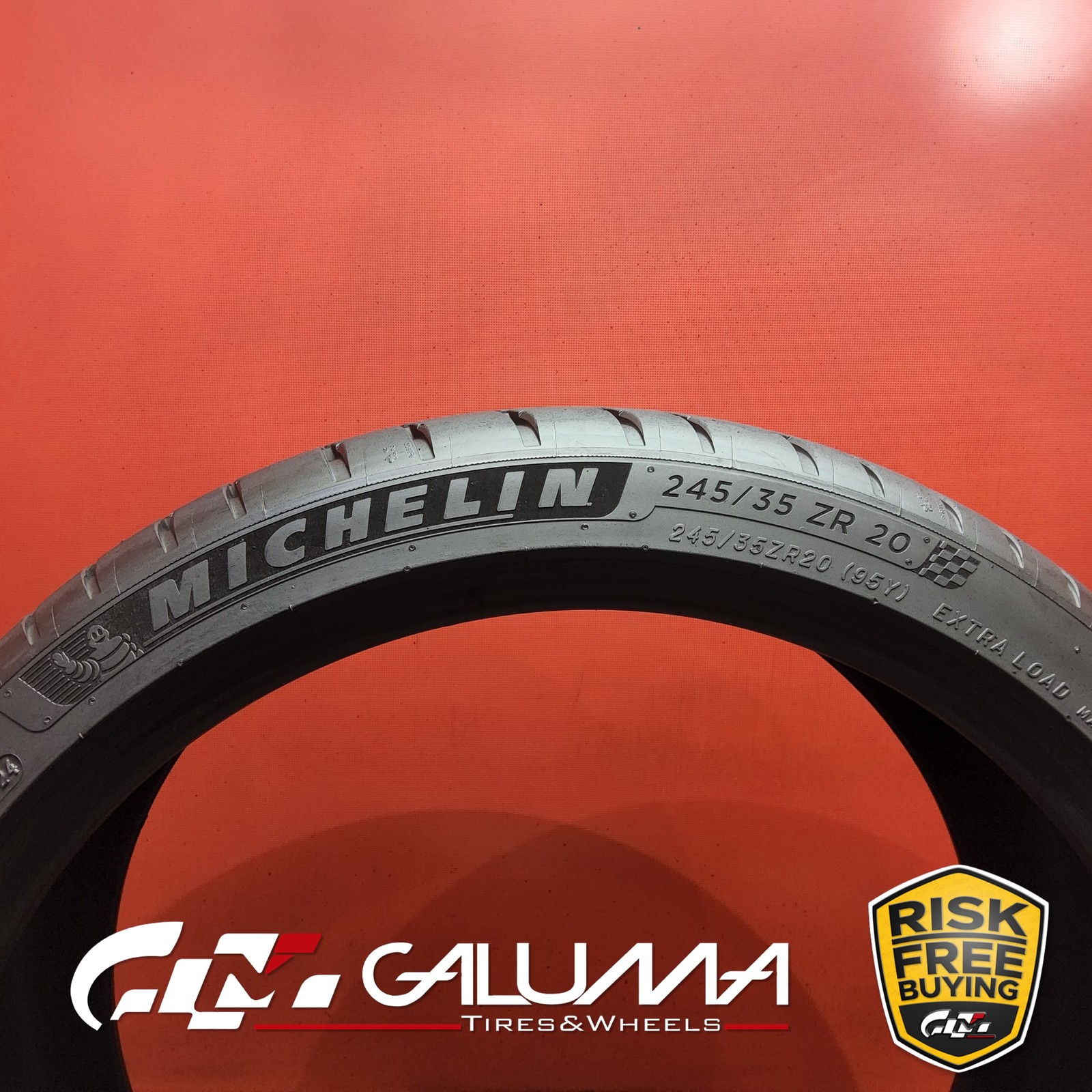 1 Tire LikeNEW Michelin Pilot Sport 4S NA0 XL 245/35ZR20 95Y No Repairs #96105