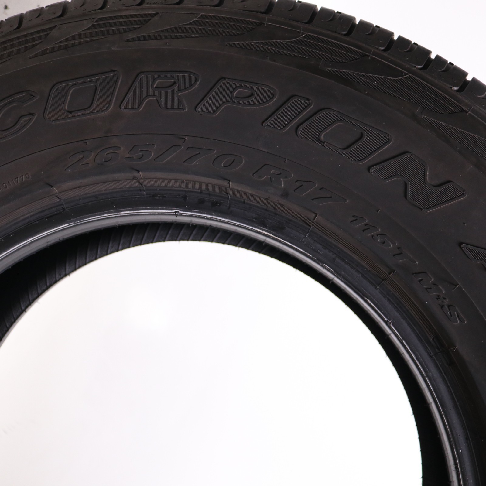 Set of 2 Used 265/70R17 Pirelli Scorpion ATR – 115T – 7.5-8/32 No Repairs