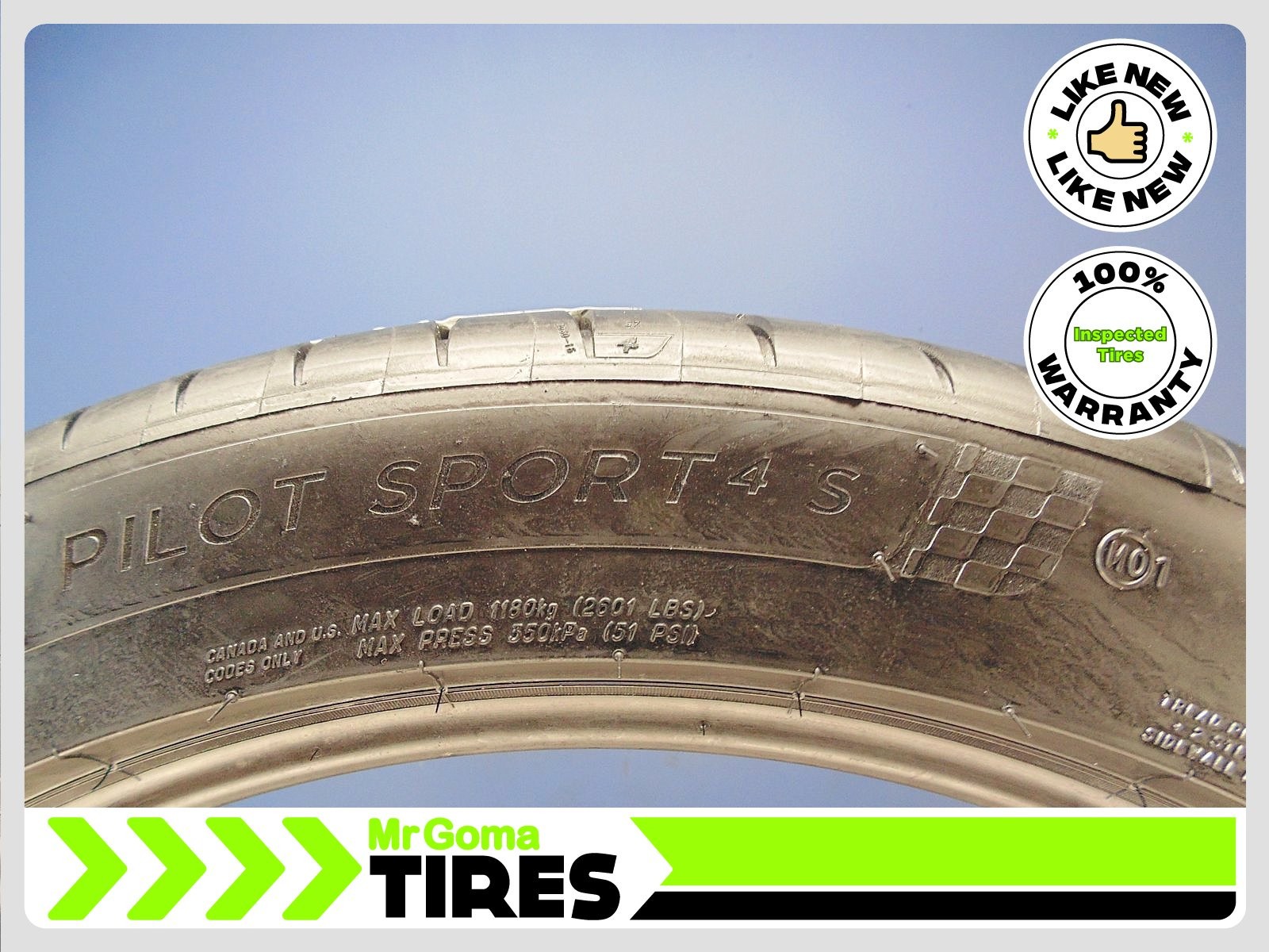 1 MICHELIN PILOT SPORT 4S MO1 XL 325/35ZR22 USED TIRE 9/32 TREAD 114Y 3253522