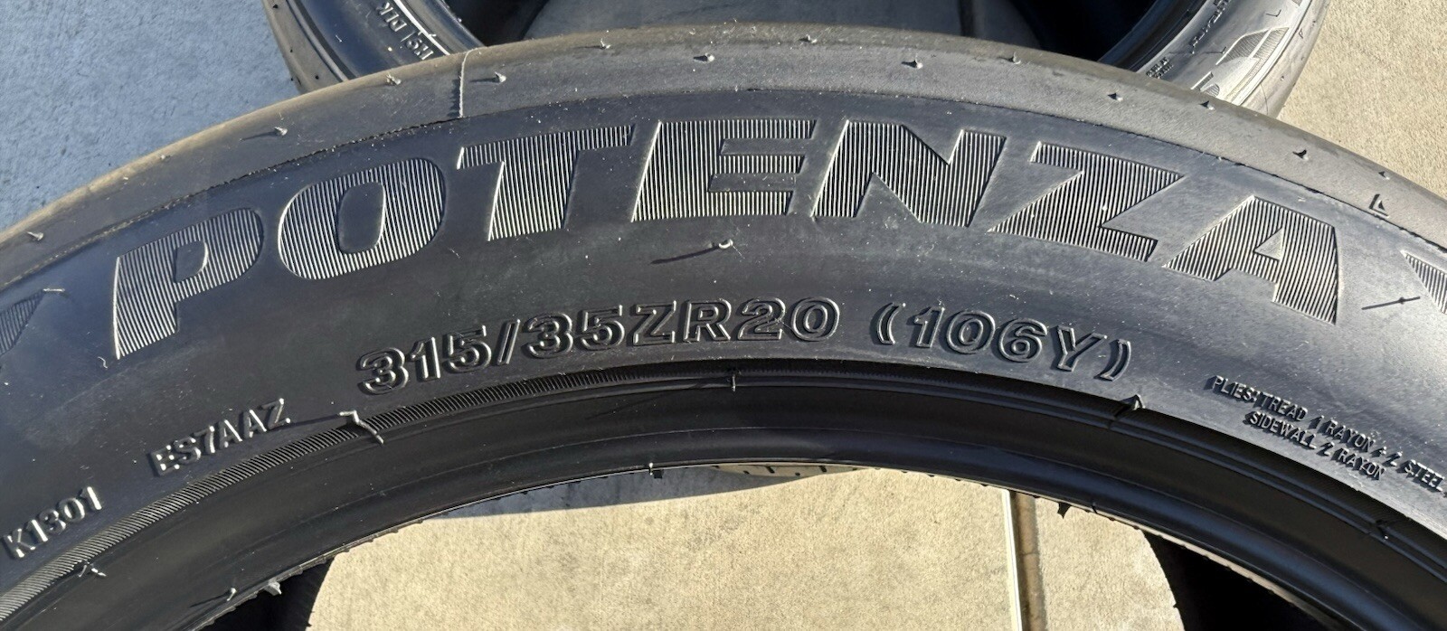 TWO BRAND NEW 315/35ZR20 Bridgestone Potenza S007 RFT Run Flat Tires 3153520