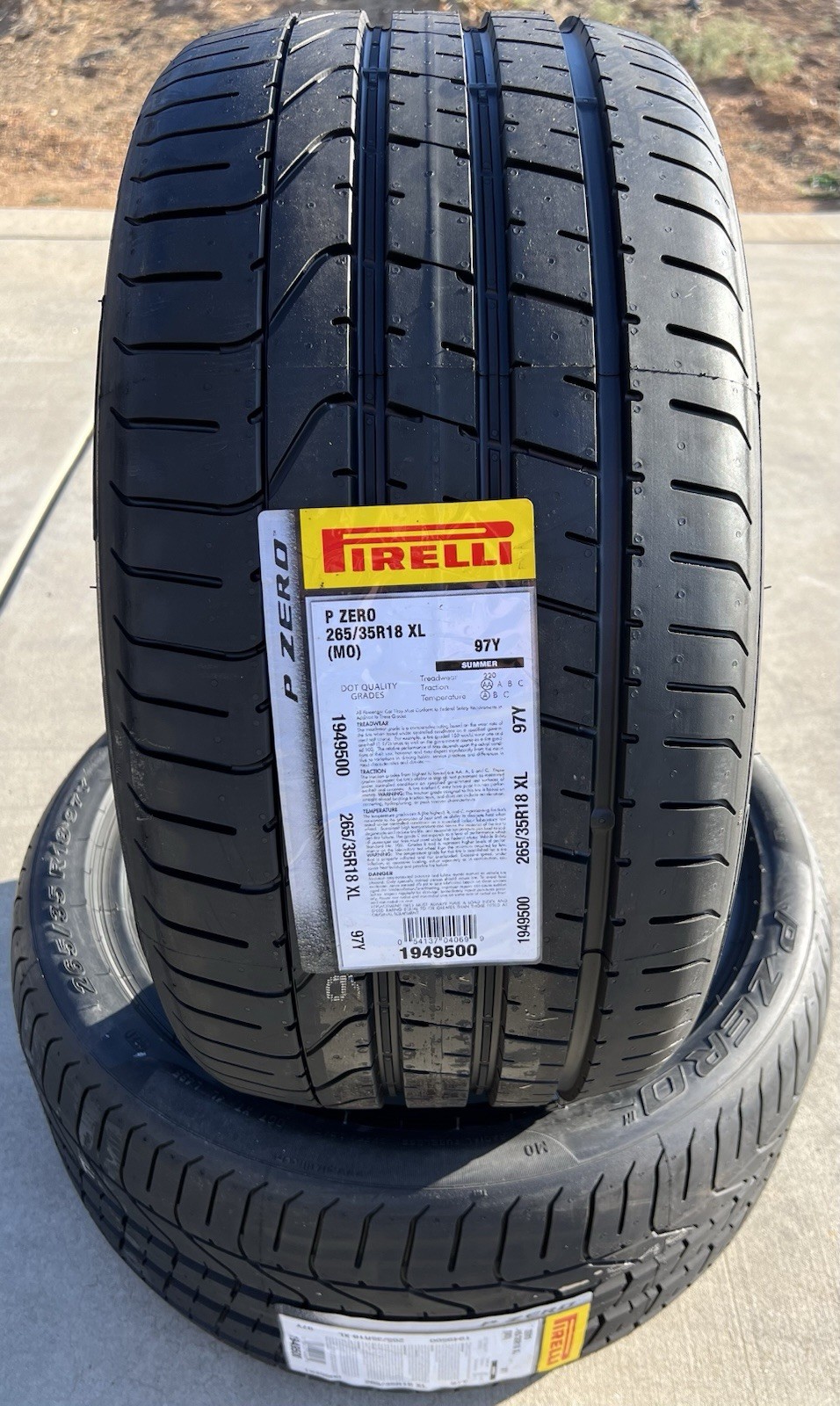 TWO BRAND NEW 265/35R18 97Y Pirelli P Zero Tires Like Michelin Pilot Sport 4S!
