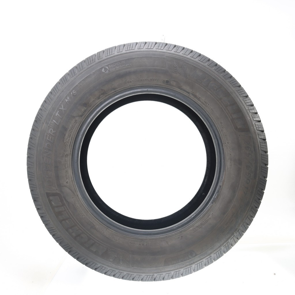 Set of (4) Used 265/65R17 Michelin Defender LTX M/S 112T – 8.5-9.5/32