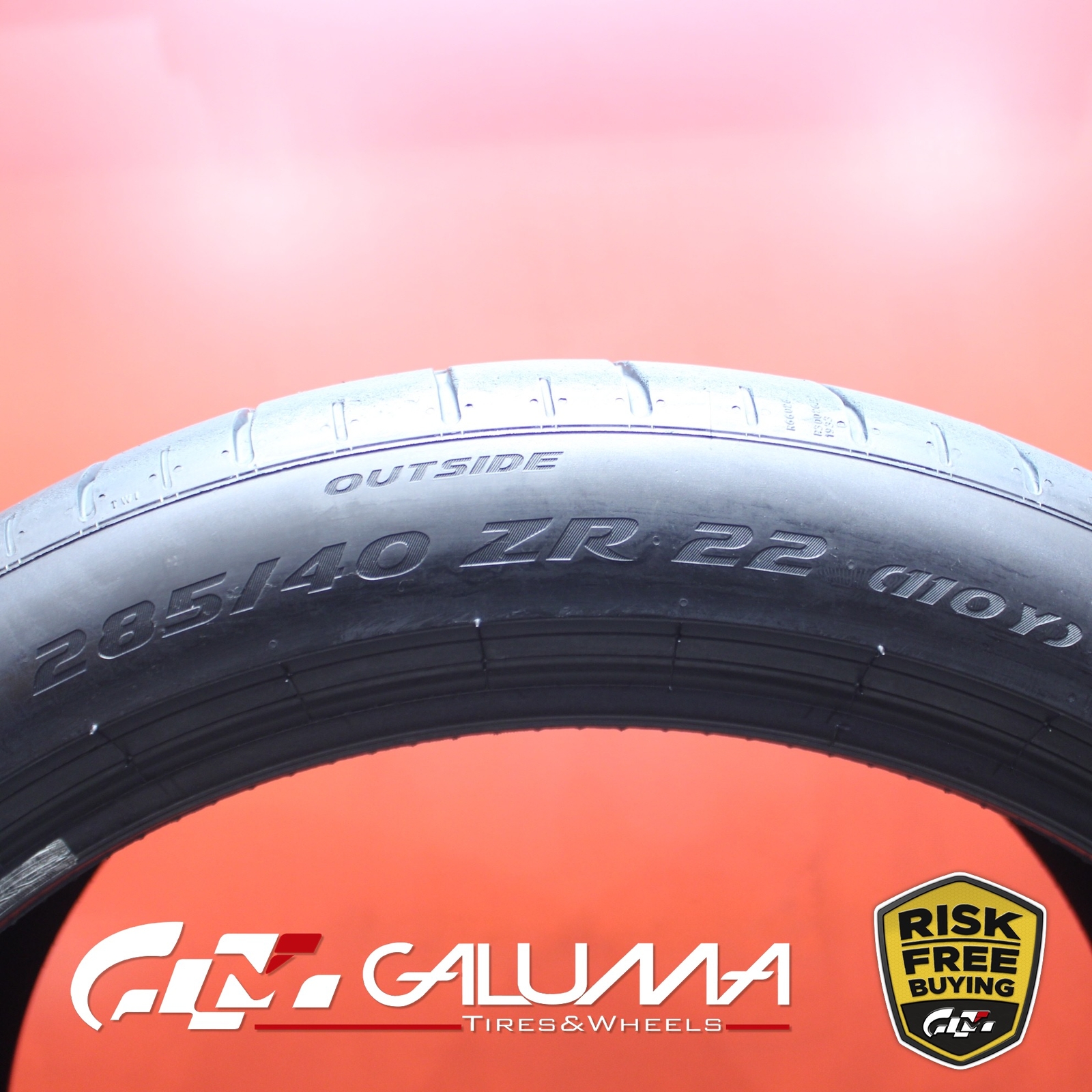 1 (One) Tire LikeNEW Pirelli P Zero CORSA PZC4 285/40ZR22 110Y No Patch #75280