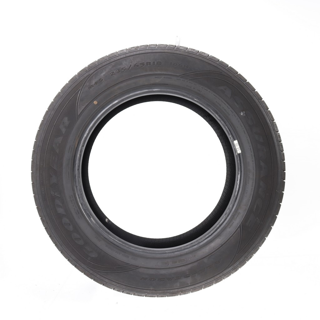 Set of (4) Used 235/65R18 Goodyear Assurance All-Season 106H – 6.5-7/32