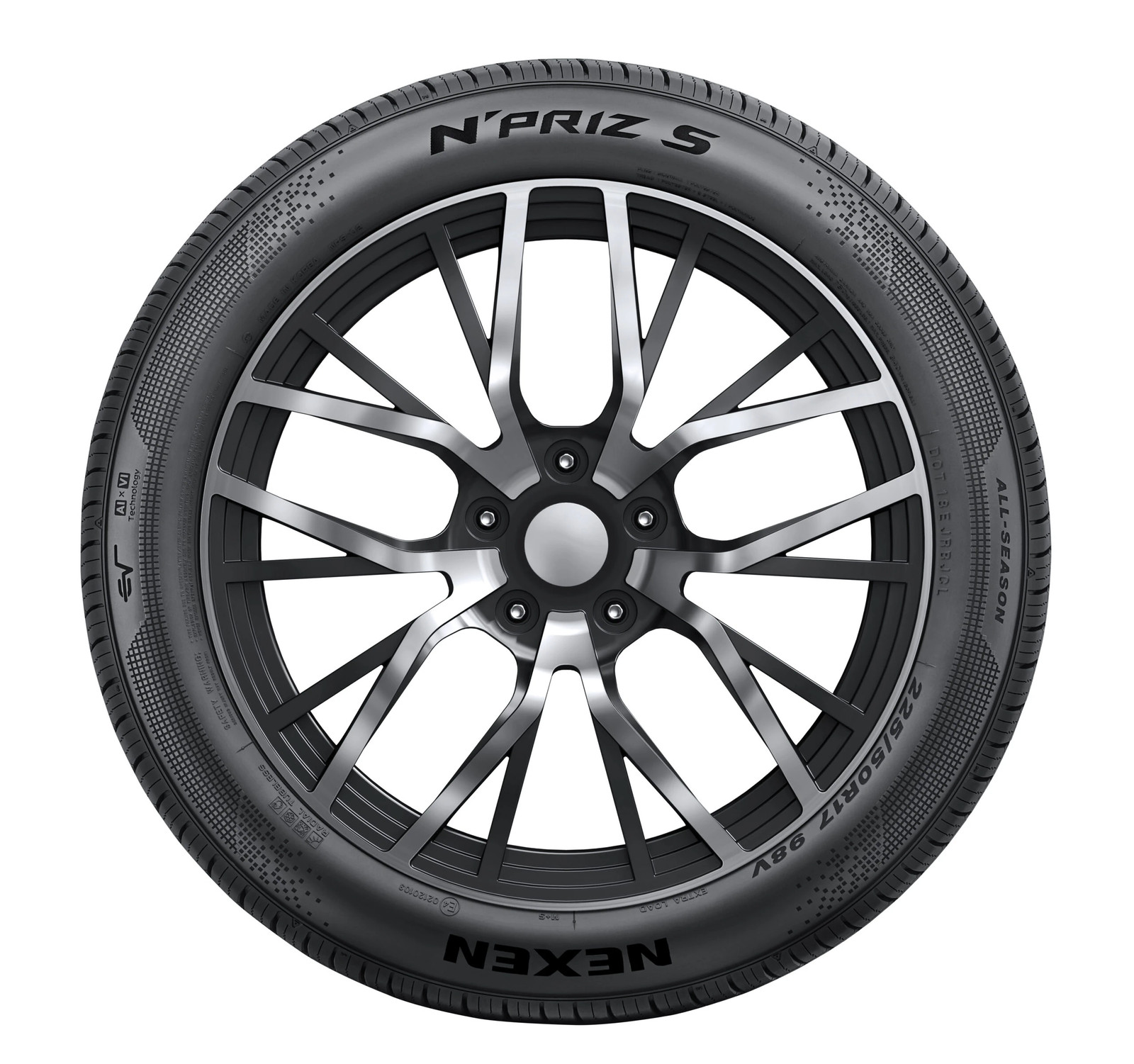 1 Nexen N’Priz S 195/60R17 90H Tire 1956017 195 60 17