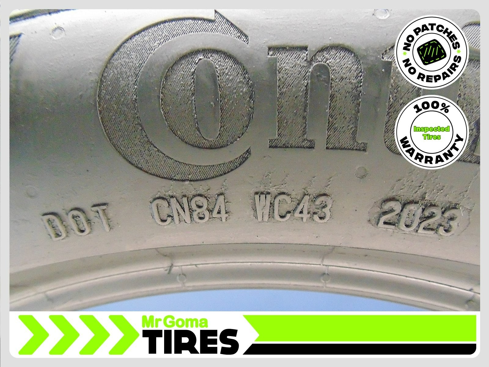 1 CONTINENTAL PROCONTACT TX AO 235/50R19 USED TIRE 7.3/32 TREAD 2355019
