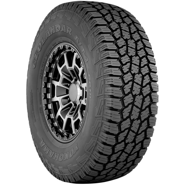 (QTY 4) 255/60R18 Yokohama Geolandar A/T4 112H XL Black Wall Tires