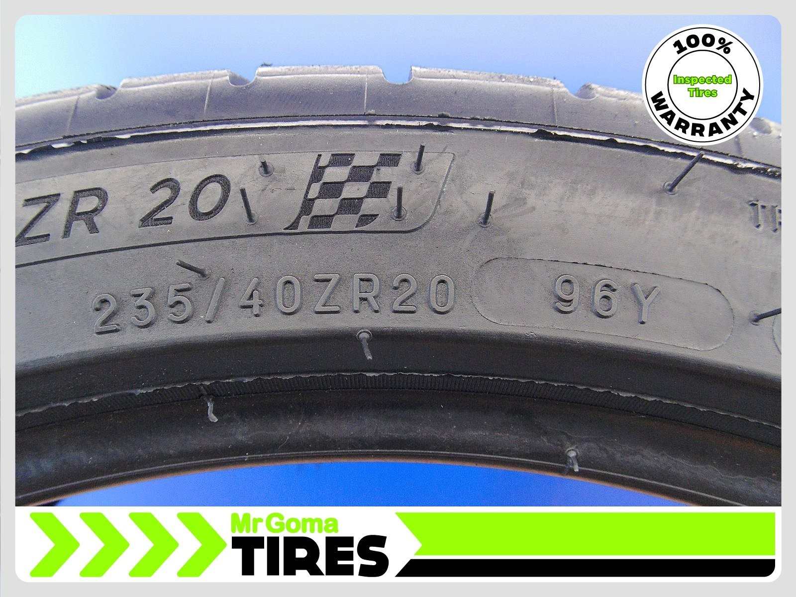 1 MICHELIN PILOT SPORT 4 ALL SEASON XL 235/40ZR20 USED TIRE 7.8/32 TREAD 96Y