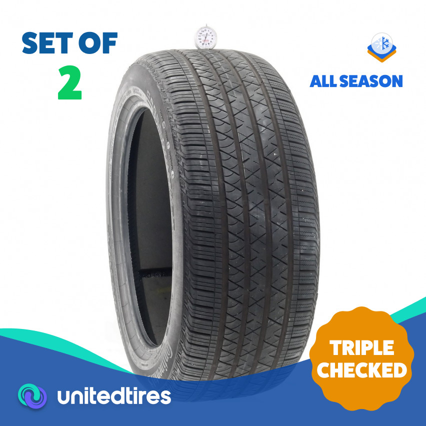 Set of (2) Used 275/45R20 Continental CrossContact LX Sport T1 ContiSilent 11…