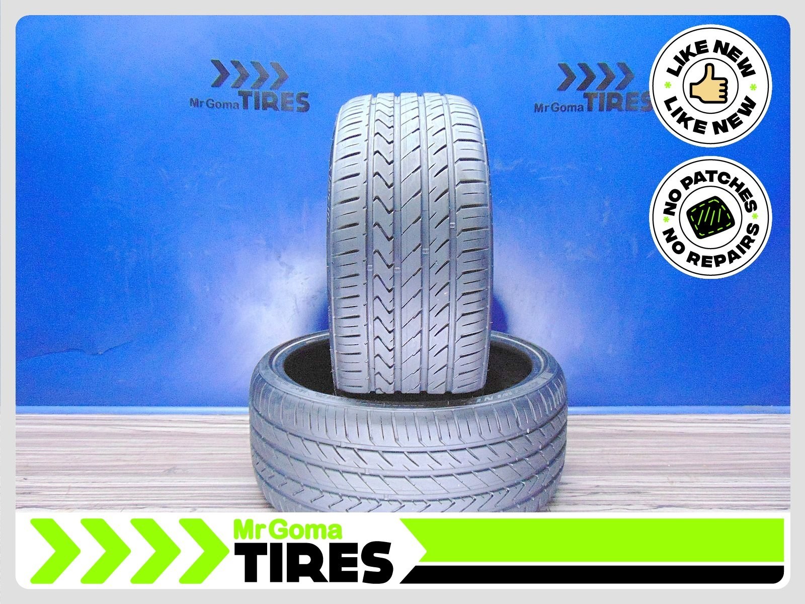 2 LEXANI LX-TWENTY XL 255/30R21 91% LIFE USED TIRES NO PATCH 2021 DOT 2553021