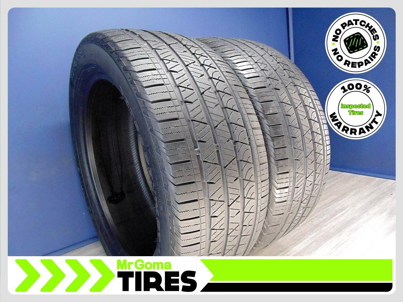 2 CONTINENTAL CROSSCONTACT LX SPORT RFT XL 275/45R20 USEDE TIRES 7.3/32 TREAD