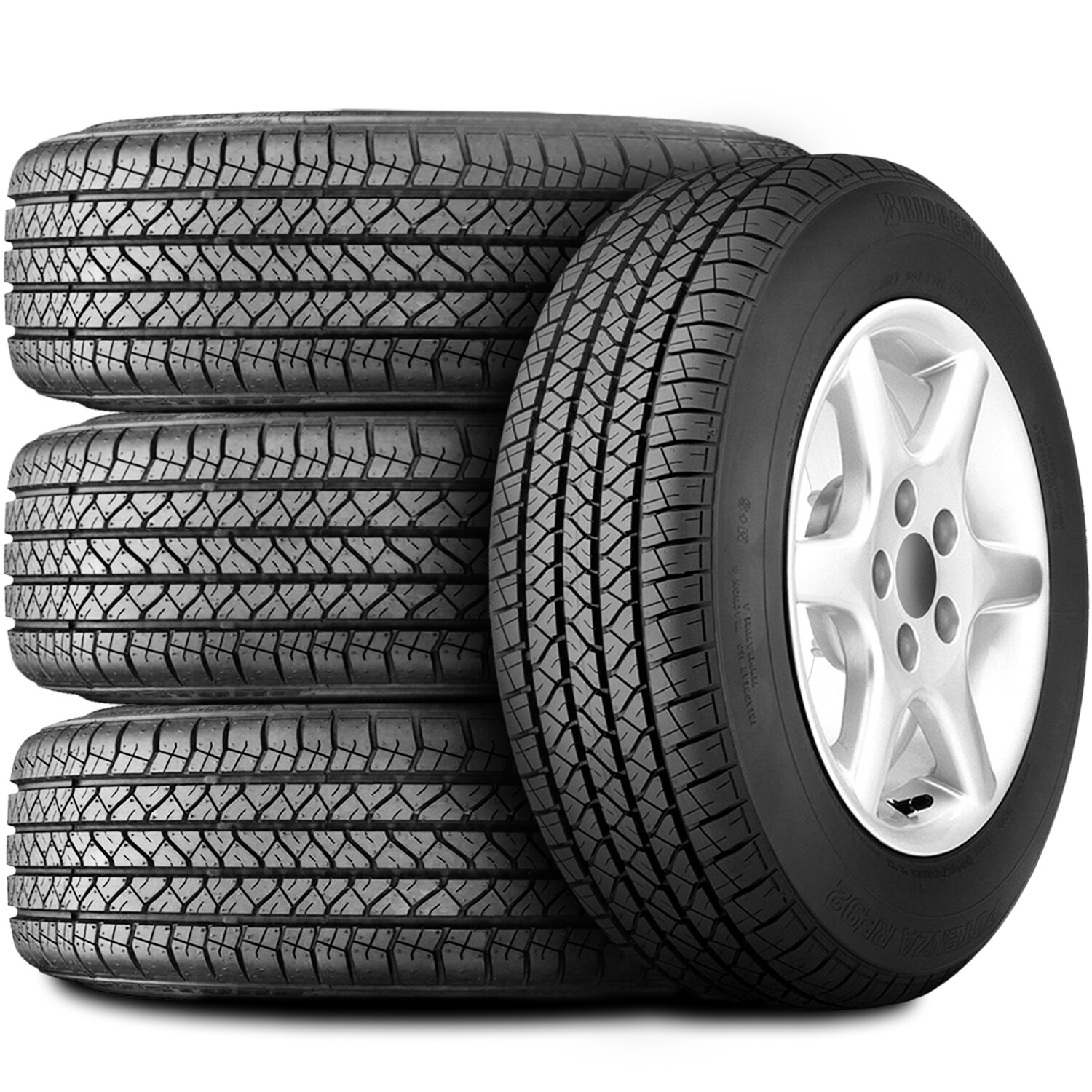 4 Tires 165/65R14 Bridgestone Potenza RE92 AS A/S All Season 78S