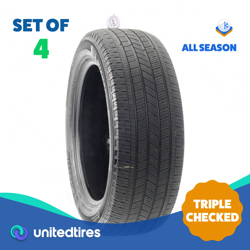 Set of (4) Used 255/55R20 Michelin Primacy A/S 110V – 6-7.5/32 (XYDN)