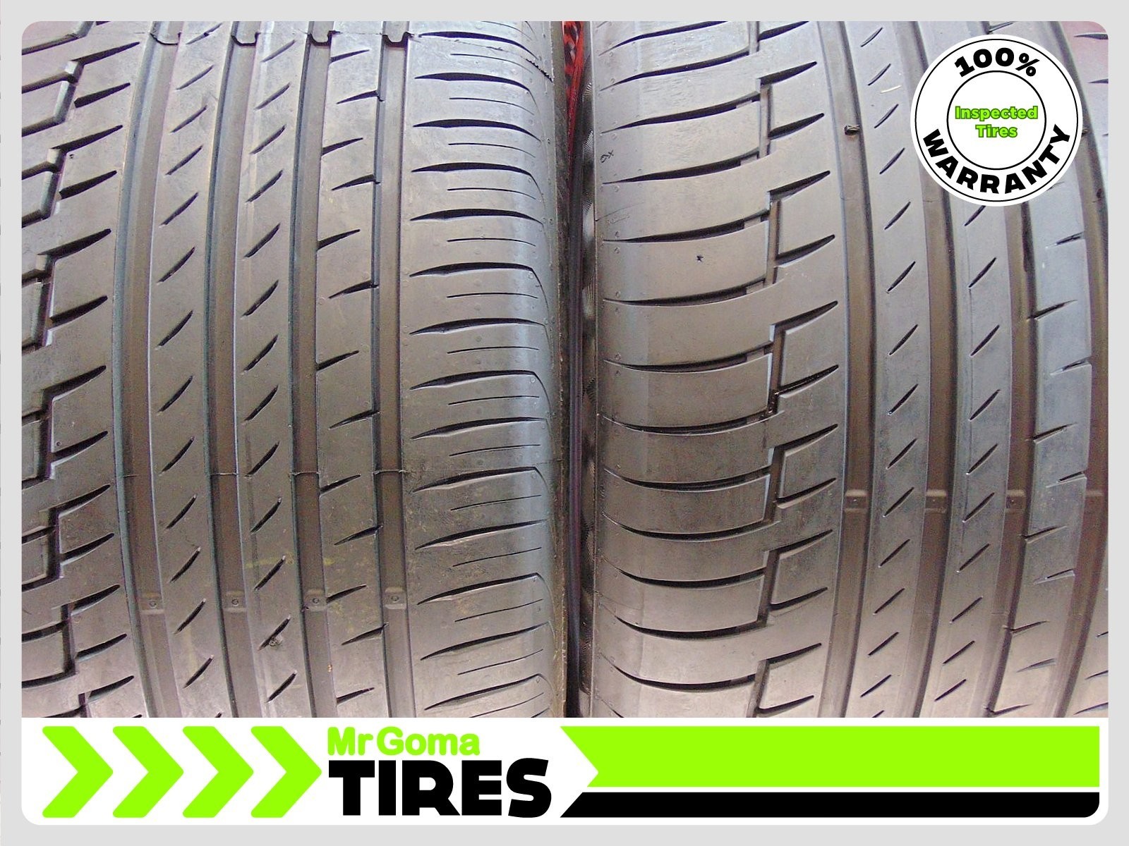 2 CONTINENTAL PREMIUMCONTACT 6 MO XL 325/40R22 USED TIRE 8.4/32 TREAD 114Y