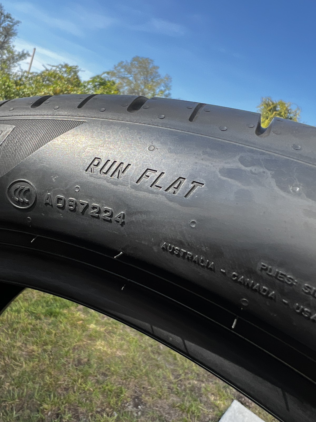 1 Tire Pirelli P Zero PZ4 Run Flat ★ BMW 315/35R22 111Y DOT.0423 7.25/32