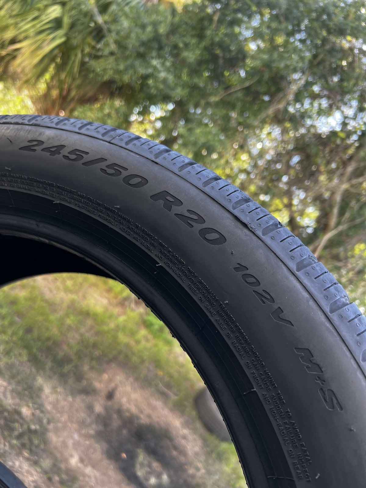 1 Pirelli P Zero All Season Seal Inside 245/50R20 102V DOT.5023 7.5/32 NO Patch