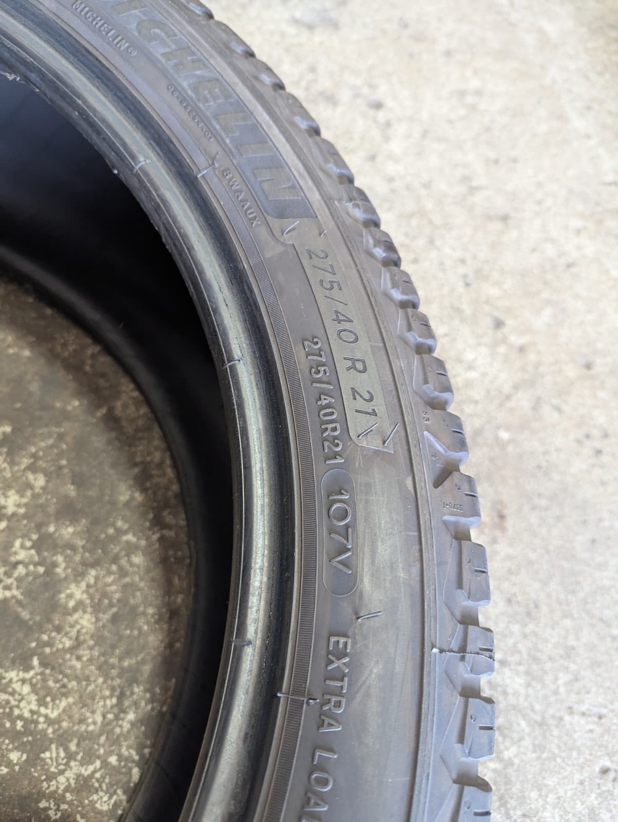 275/40R21 ( 107V ) MICHELIN CROSS CLIMATE2 SET OF USED TIRES 9/32″