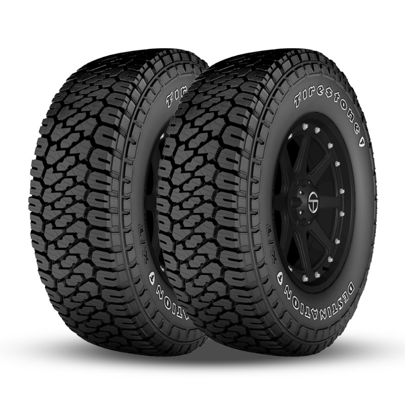 2 Firestone Destination X/T OWL 245/75R17 121/118S Load E 10 PLY Off-Road 50K Mi