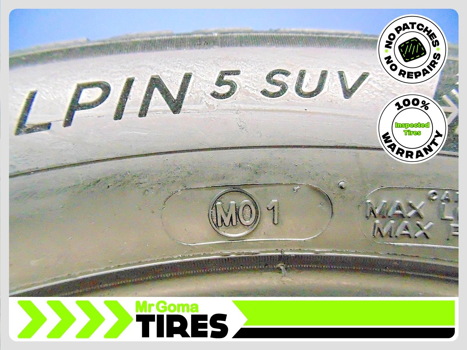 1 MICHELIN PILOT ALPIN 5 SUV MO1 XL 265/45R20 USED TIRE 7.6/32 TREAD 2654520