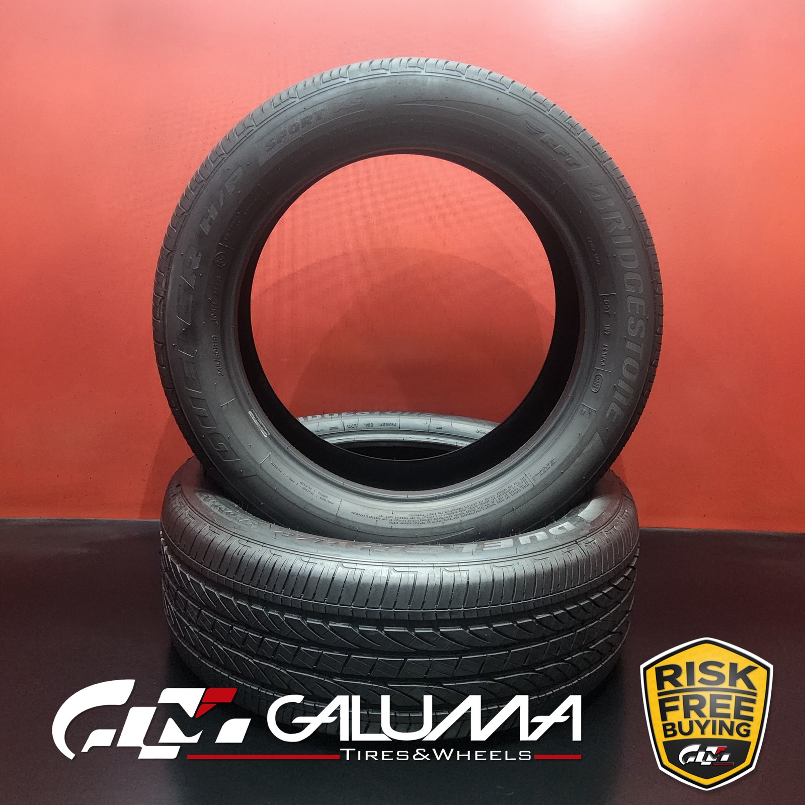 2X Tires Bridgestone Dueler H/P Sport AS RFT RunFlat ★ XL 245/50R19 105H #96162
