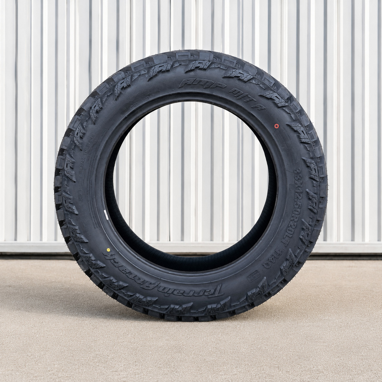 Set of 4 37×13.50R20LT AMP Mud Terrain Attack M/T Load E 127Q Set of 4 Tires New