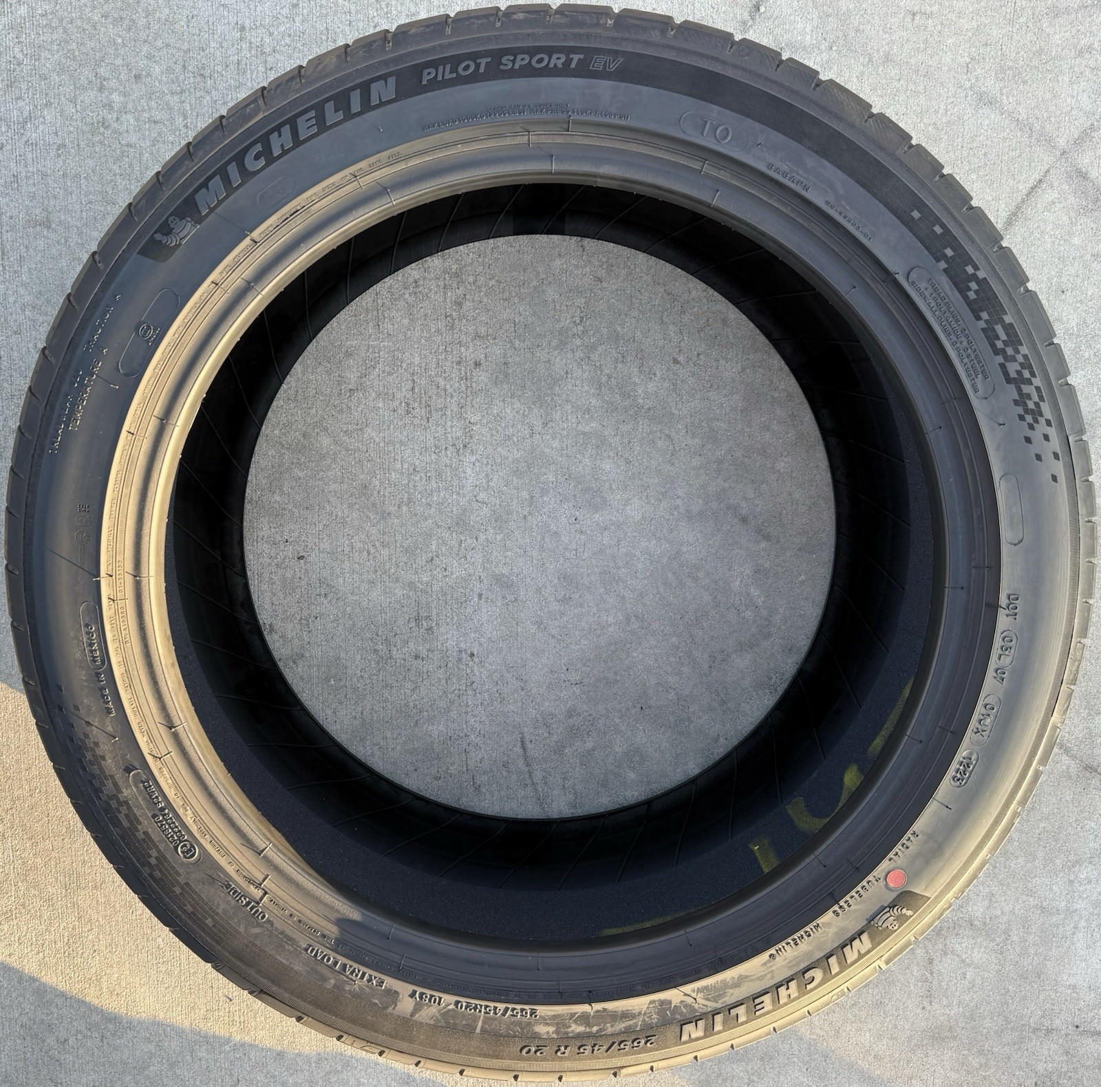 4X NEW Michelin Pilot Sport EV T0 Tesla X Foam Tires 2X 265/45R20 & 2X 275/45R20