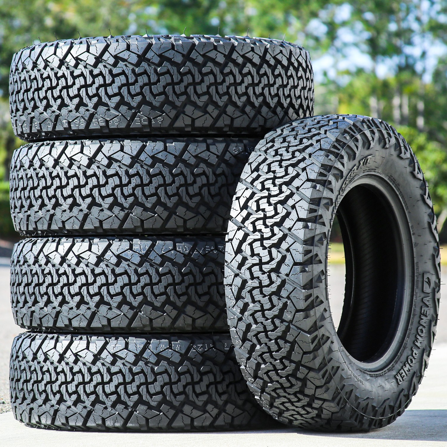 4 Tires Venom Power Terra Hunter X/T 2 225/75R16 Load F 12 Ply Van Commercial