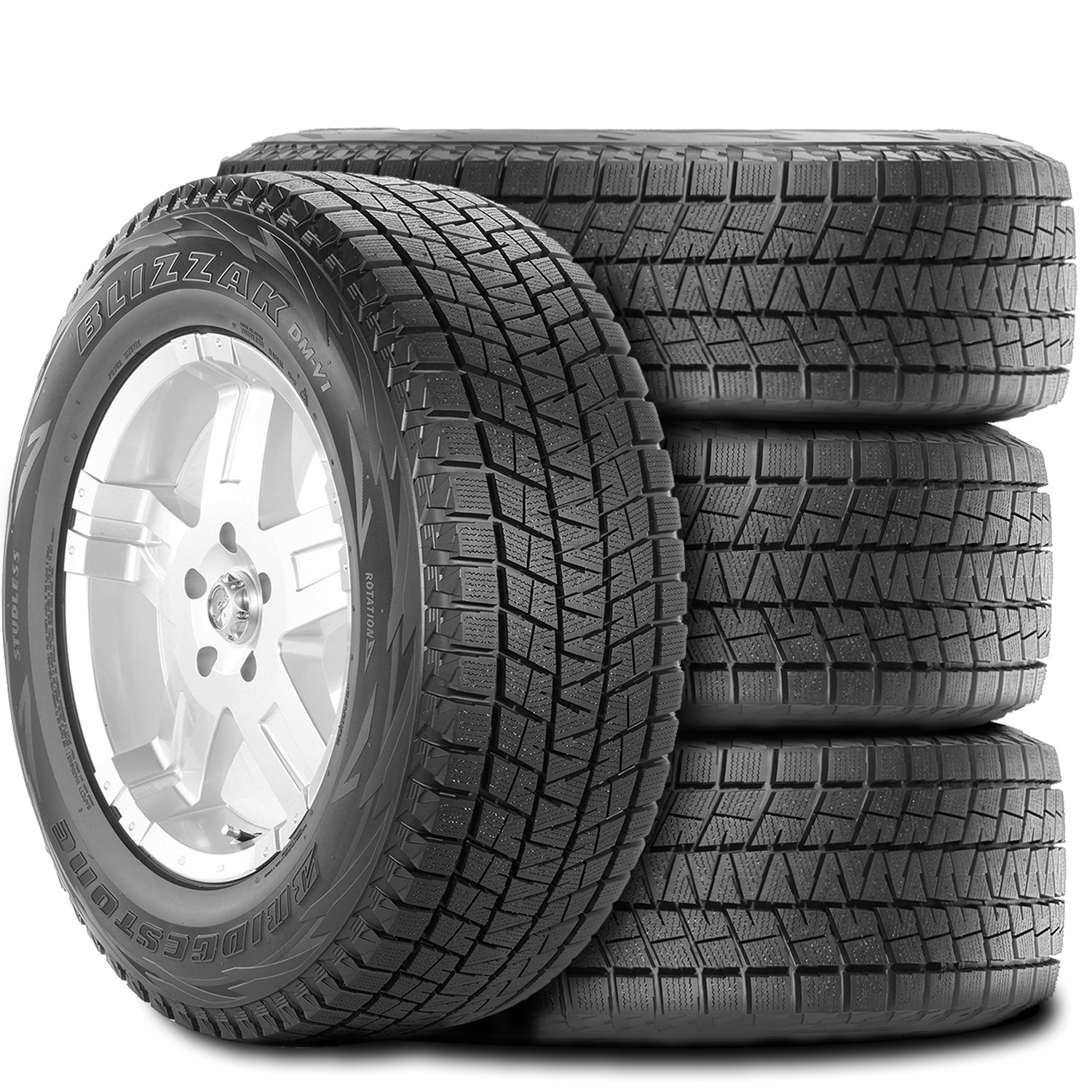 2 Tires 235/75R17 Bridgestone Blizzak DM-V1 (Studless) Snow Winter 108R