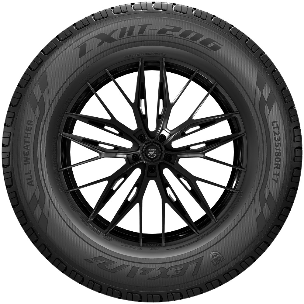 (QTY 2) 235/65R18 Lexani LXHT-206 104T SL Black Wall Tires