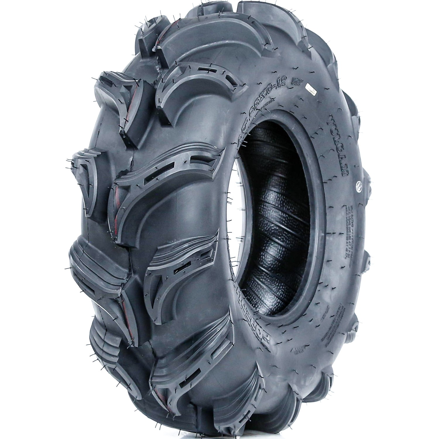 4 Forerunner Vulcan 28×9.00-12 28×9-12 28x9x12 52F 6 Ply M/T Mud ATV UTV Tires