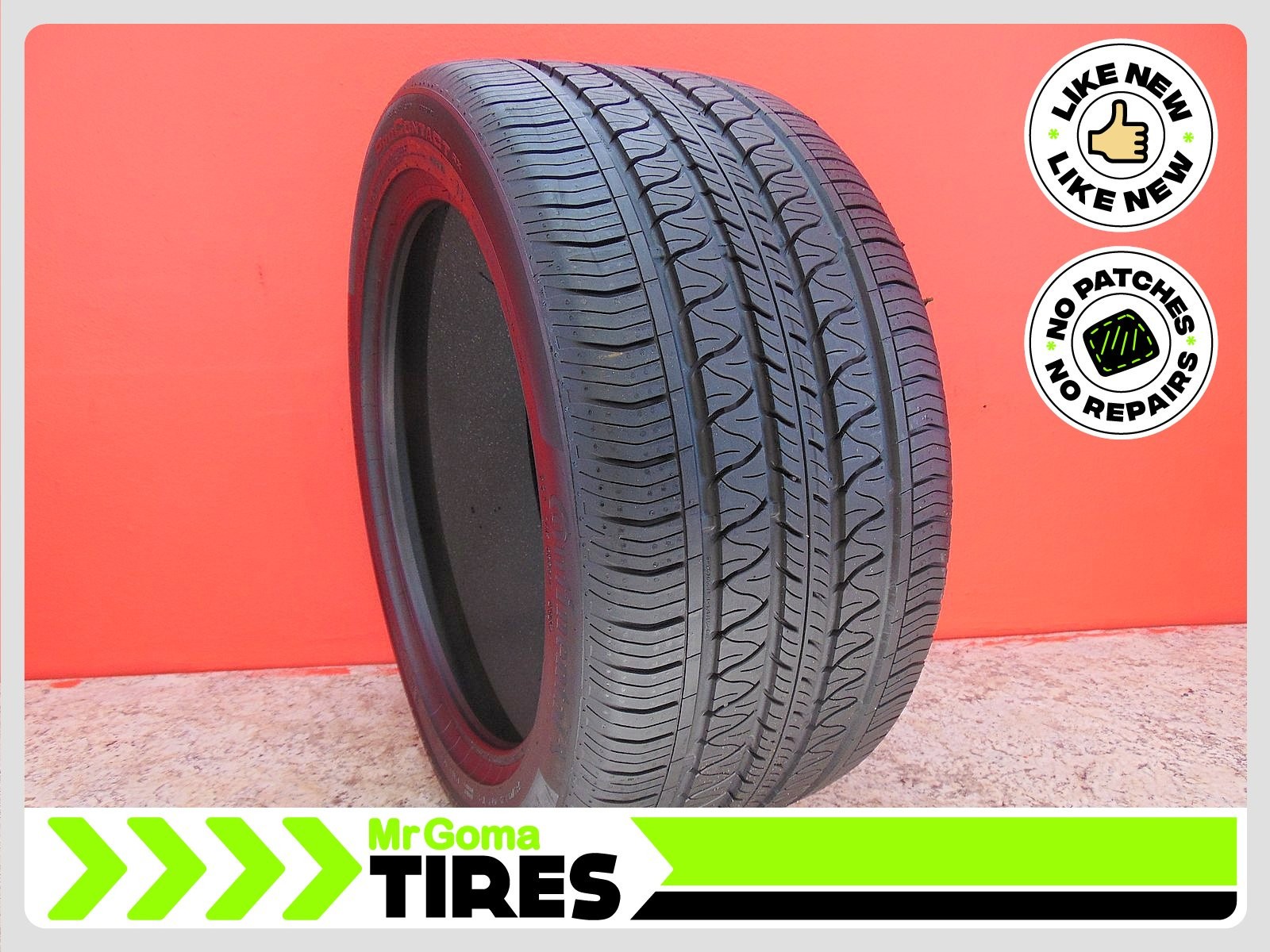 1 CONTINENTAL PROCONTACT RX TS 285/40R19 USED TIRE 9/32 TREAD NO PATCH 2854019