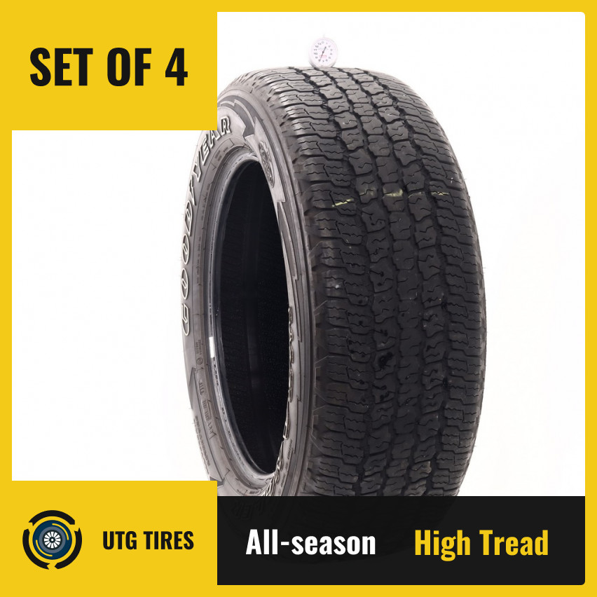 Set of (4) Used 275/55R20 Goodyear Wrangler All-Terrain Adventure Kevlar (O84H)