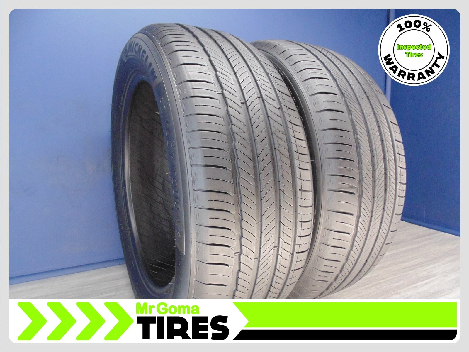 2 MICHELIN PRIMACY TOUR A/S GOE XL 235/55R19 USED TIRES 7.2/32 TREAD 2355519