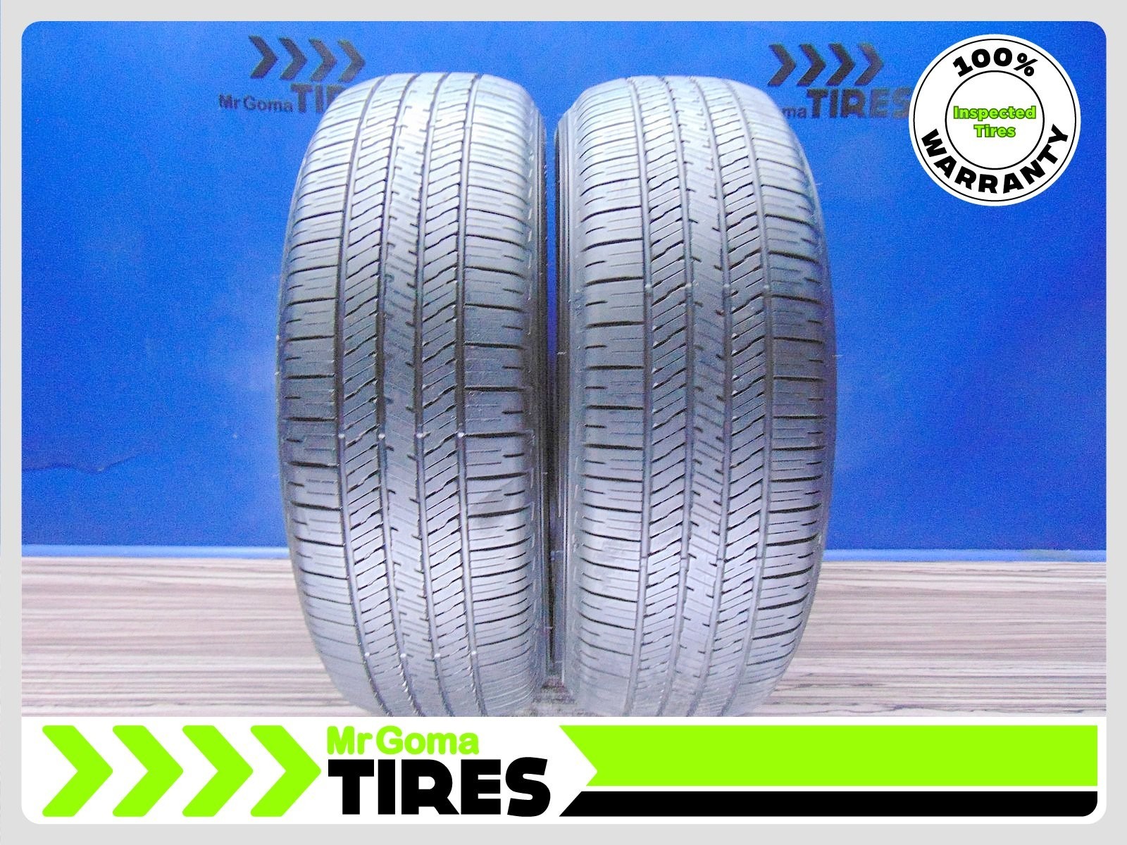 2 USED TIRES DUNLOP GRANDTREK PT22 265/60R20 8.4/32 AVG DOT 2024 112H 2656020