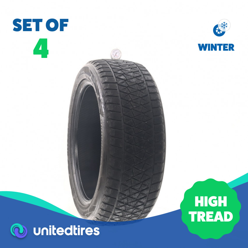 Set of (4) Used 245/50R20 Bridgestone Blizzak DM-V2 102T – 8-9/32