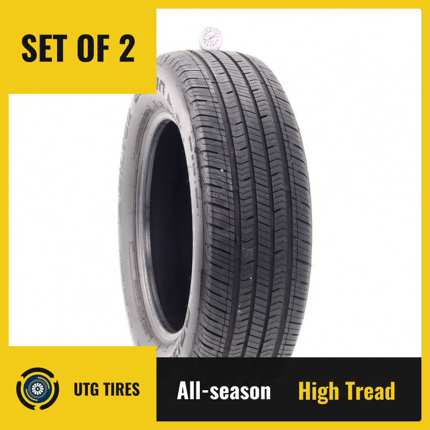 Set of (2) Used 225/65R17 Arizonian Silver Edition 102H – 9.5/32