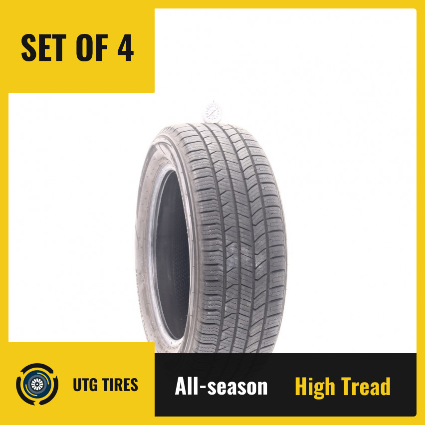 Set of (4) Used 205/55R16 Road Hugger GTP AS/02 91H – 8.5-9.5/32
