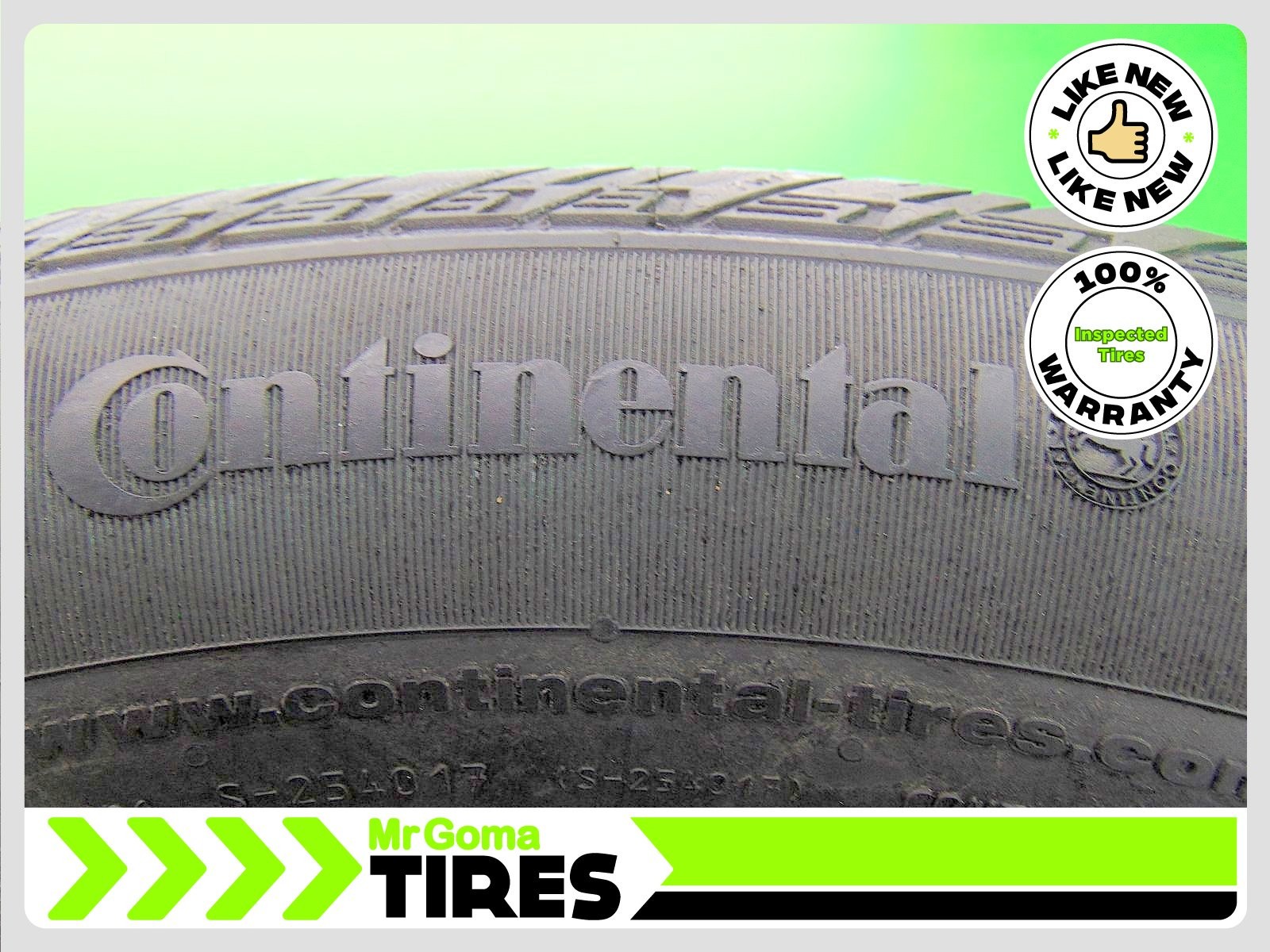 2 235/55R19 USED TIRES CONTINENTAL CROSSCONTACT LX SPORT 9.0/32 TREAD 101H