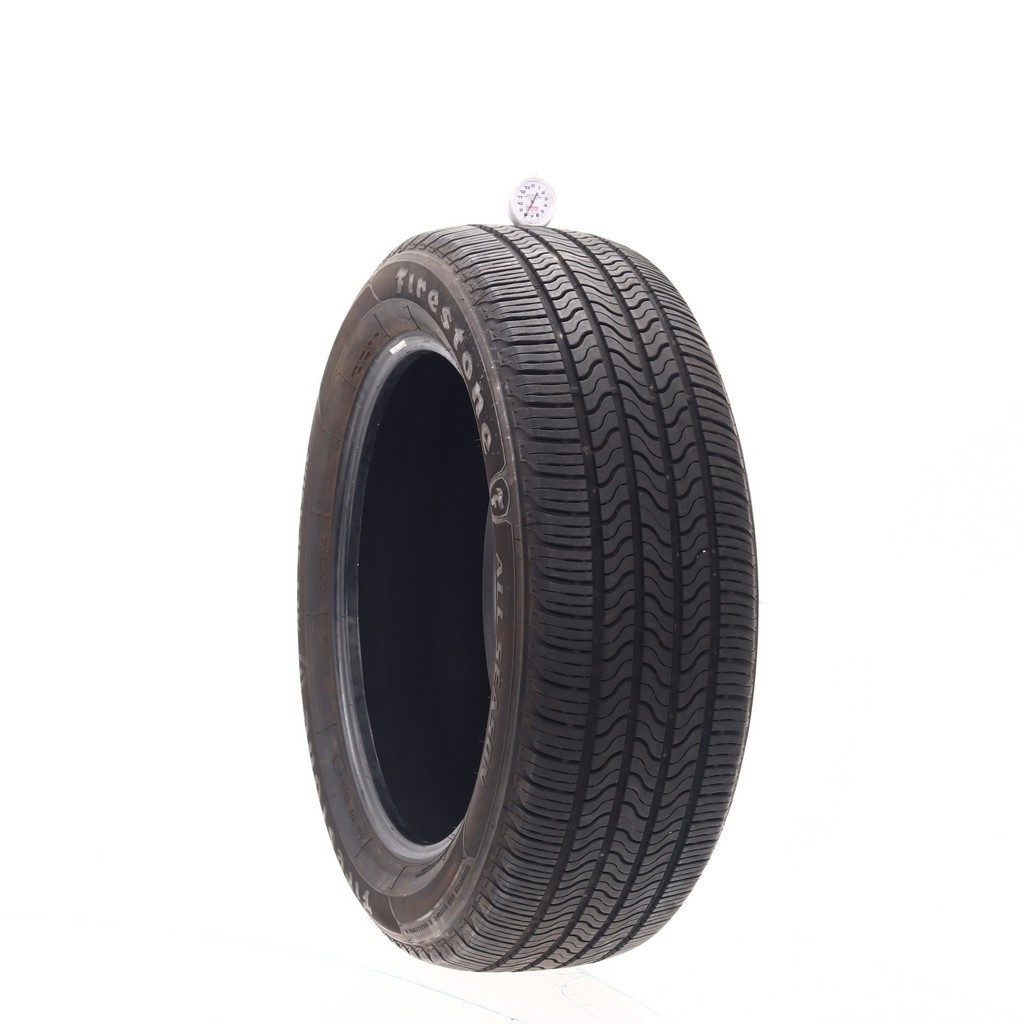 Set of (4) Used 235/55R19 Firestone All Season (Firestone) 101H – 7-8.5/32