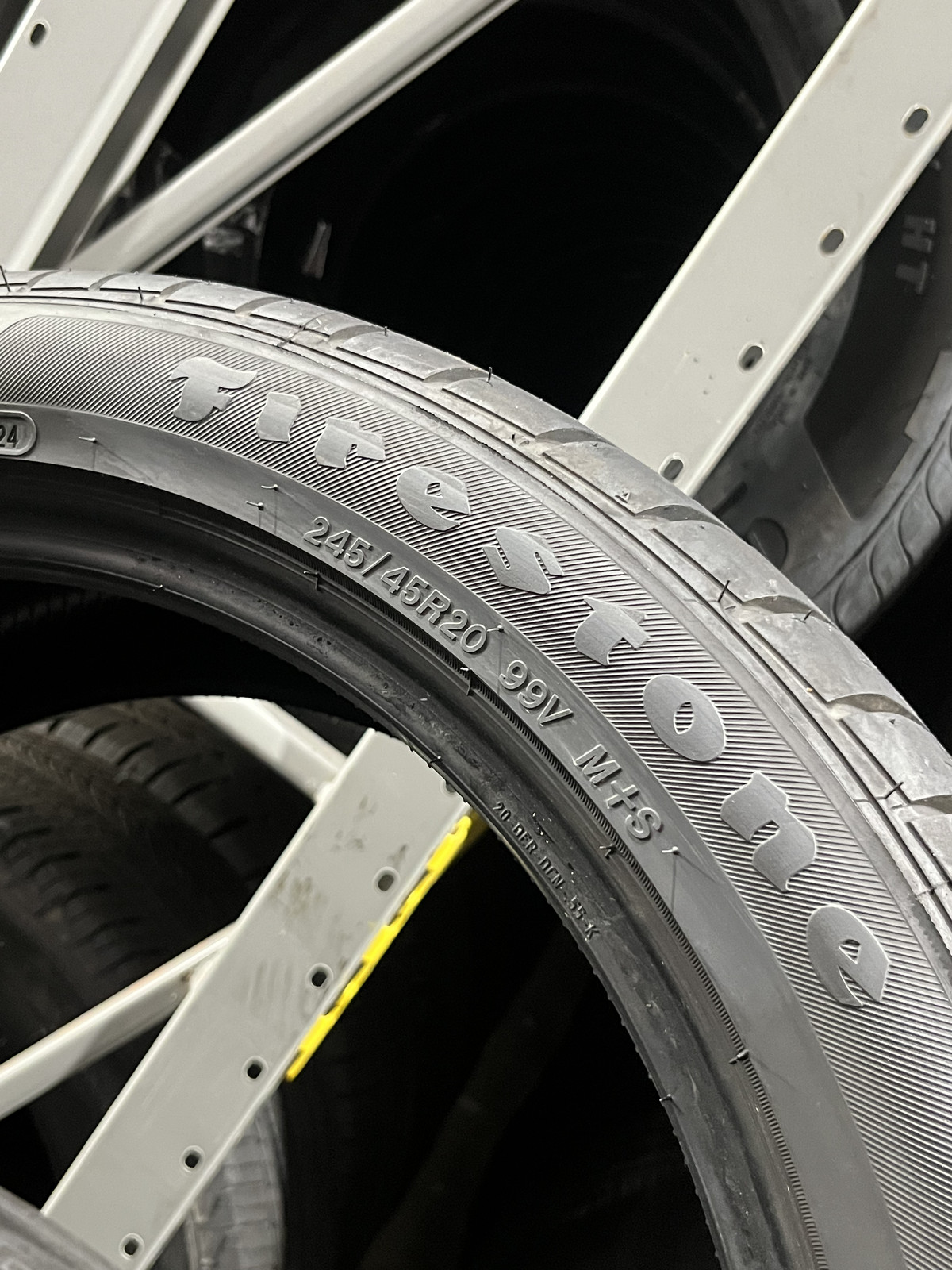 1 Tire Firestone FireHawk GT 245/45R20 99V DOT.0124 8.75/32 NO Patch