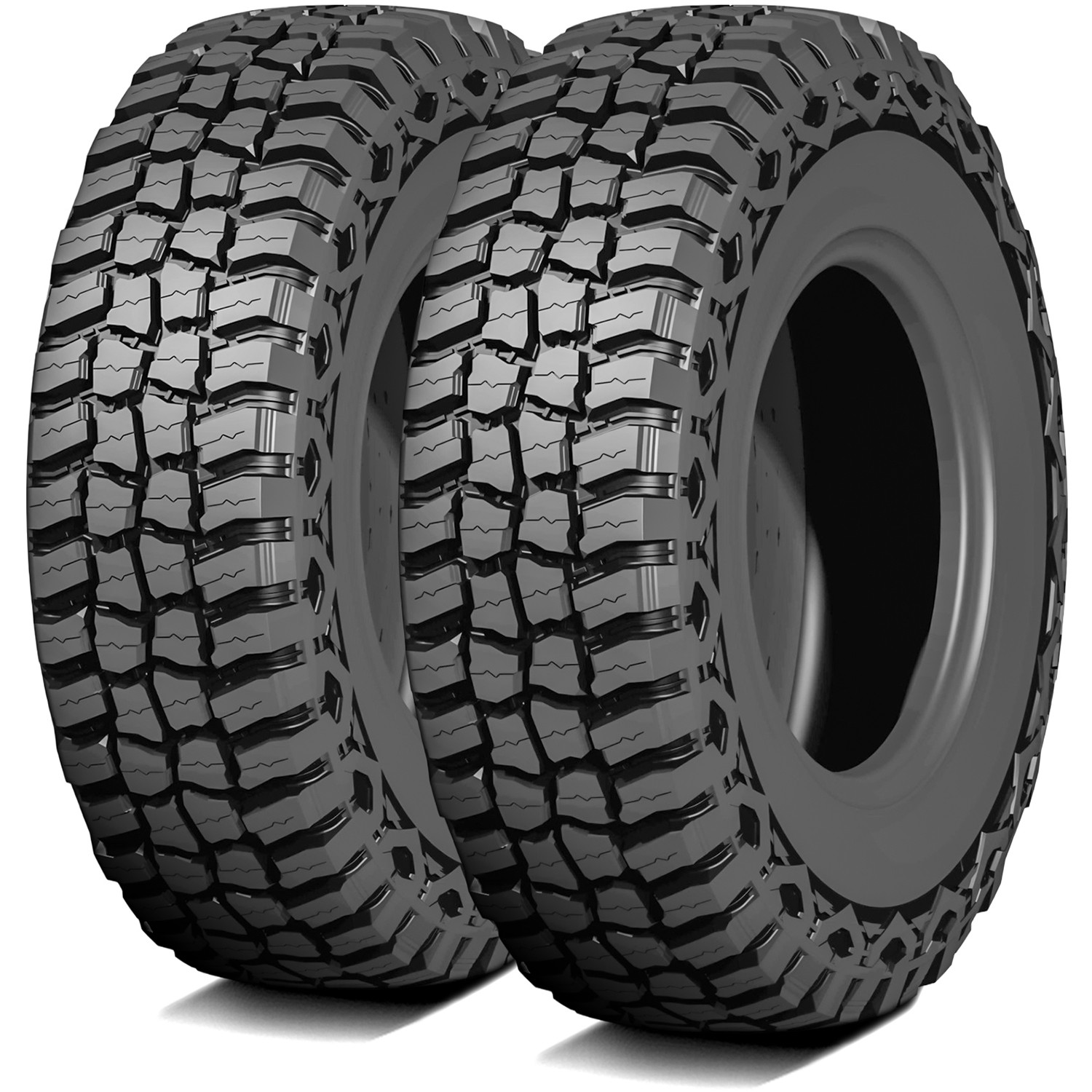 2 Vercelli Terreno M/T 33X12.50R18 122Q F 12 Ply Light Truck Tires