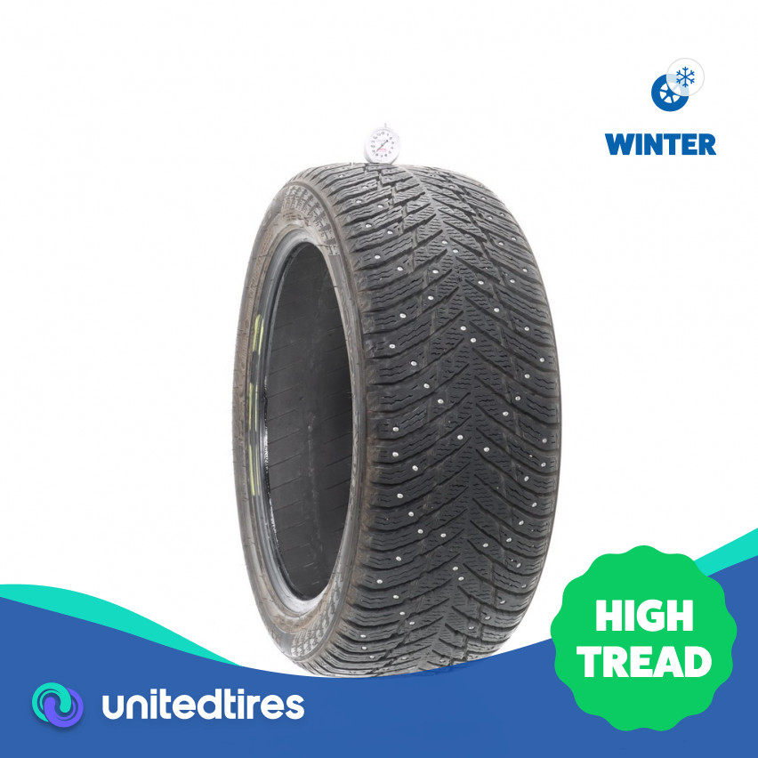 Used 245/45R19 Nokian Hakkapeliitta 10 Studded 102T – 8.5/32 (11EW2)