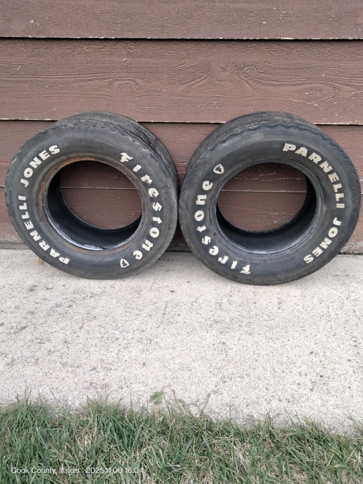 Firestone Parnelli Jones G60-14 Tires Day 2 Road Art Wall Hangar