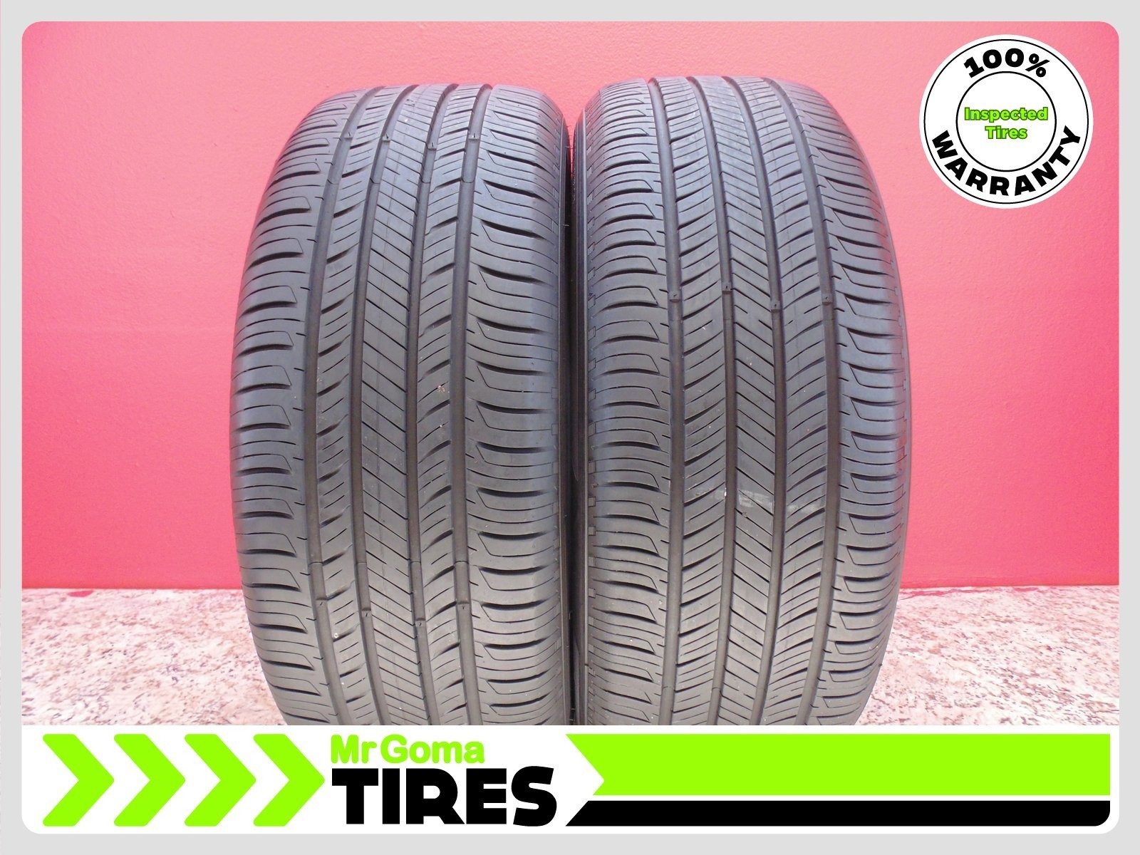 2 TIRES HANKOOK KINERGY GT KONTROL 225/55R18 98H Tread 7.6/32 2255518