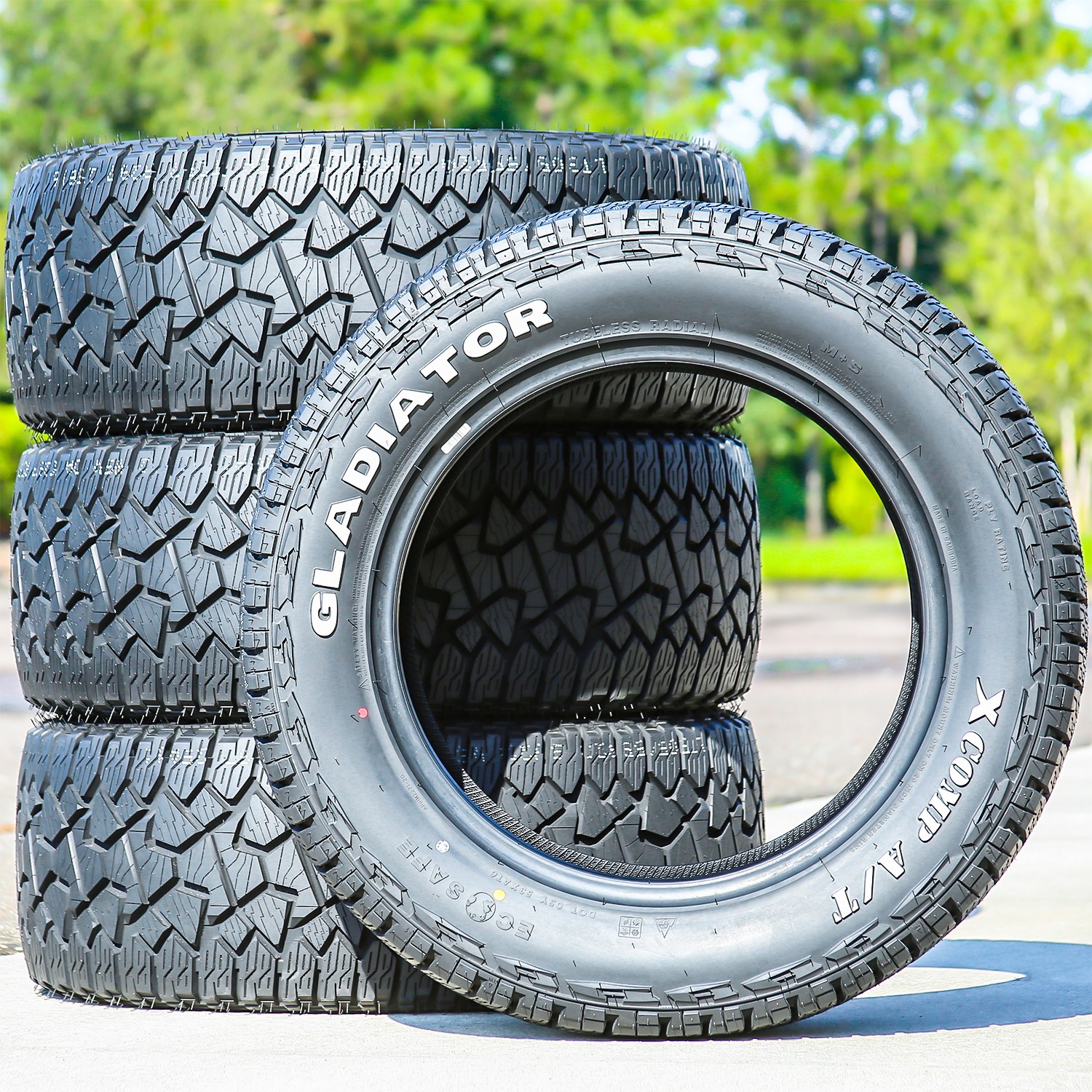 2 Tires Gladiator X Comp A/T 275/55R20 117T XL (RWL) AT All Terrain