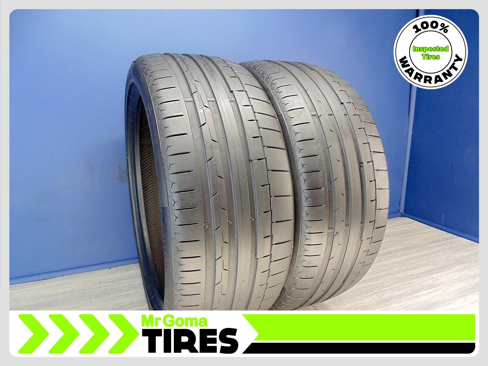 2 CONTINENTAL SPORTCONTACT 6 RO1 XL 255/40R21 USED TIRES 6.8/32 TREAD 2554021